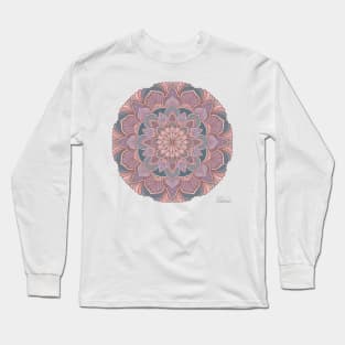 Blossom Dreams Purple & Green Mandala Long Sleeve T-Shirt